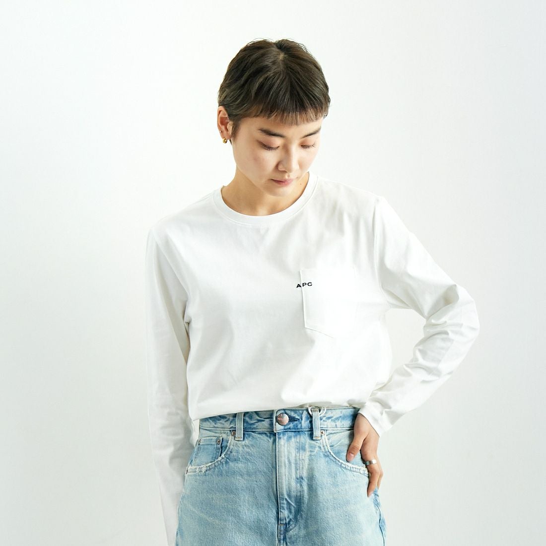 90 BLANC&&モデル身長：160cm 着用サイズ：XS&&