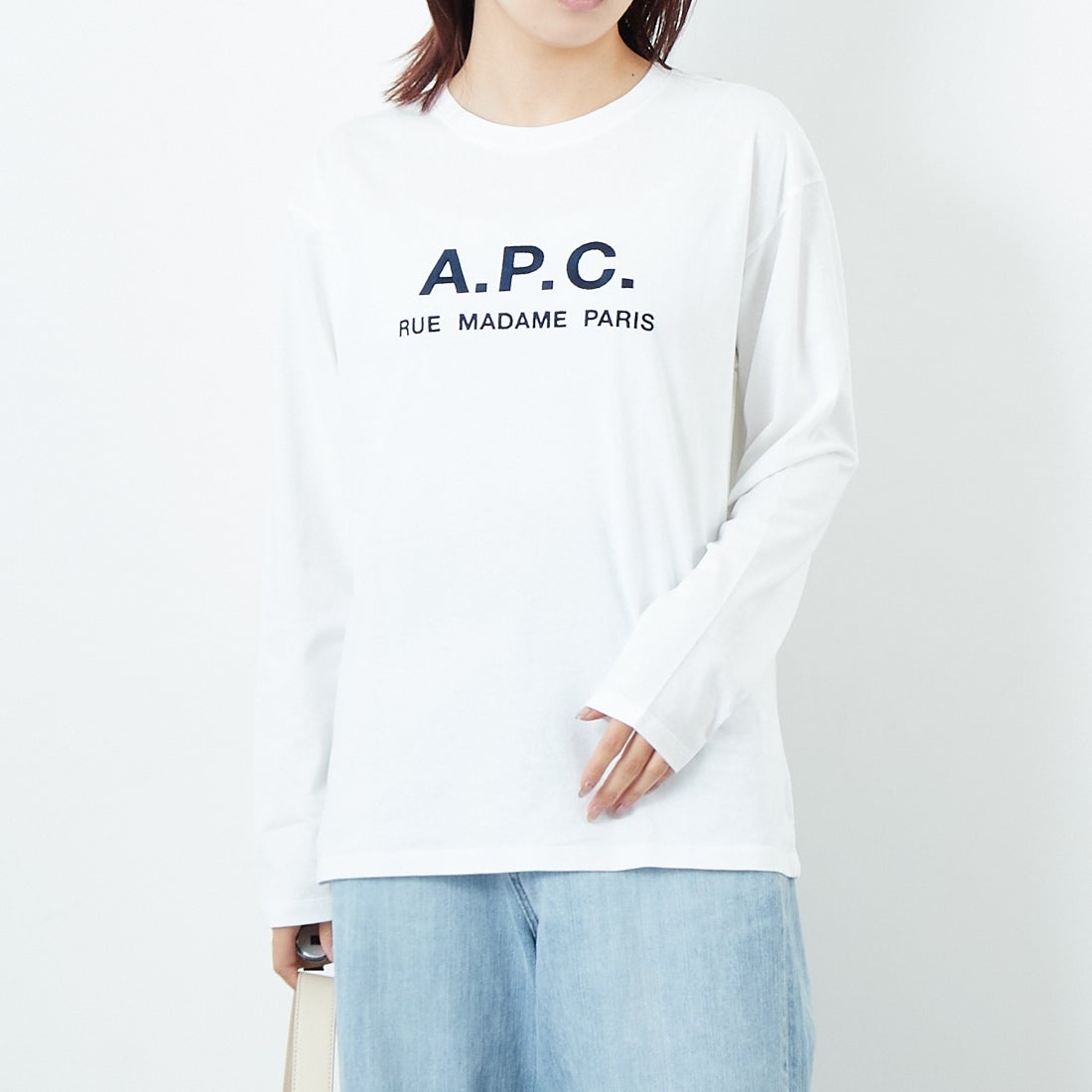 A.P.C. [アー・ペー・セー] ロゴ刺繍 ロングスリーブTシャツ [RUE
