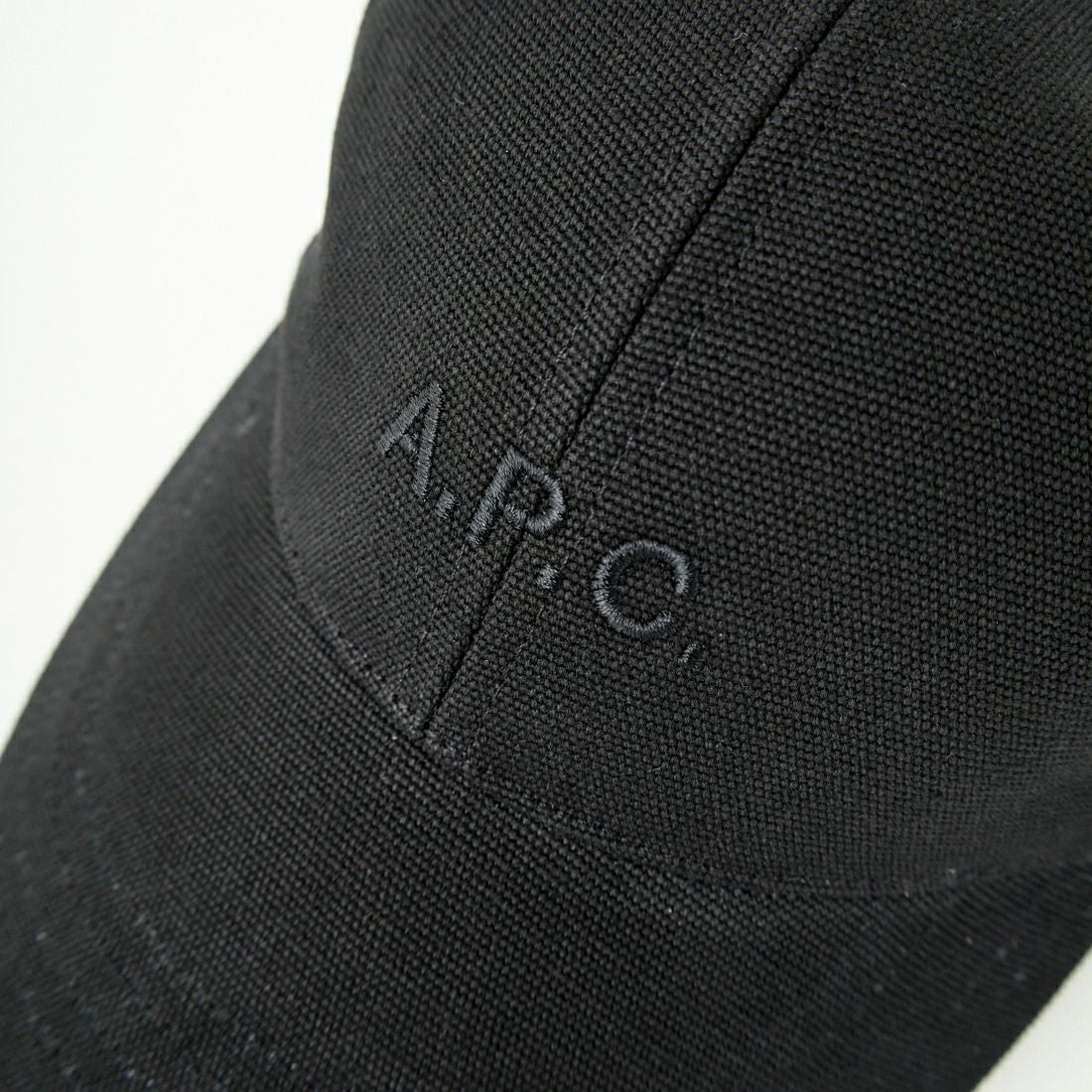 A.P.C. [アー・ペー・セー] ロゴ刺繍キャップ [CASQUETTE-CHARLIE] 99 NOIR