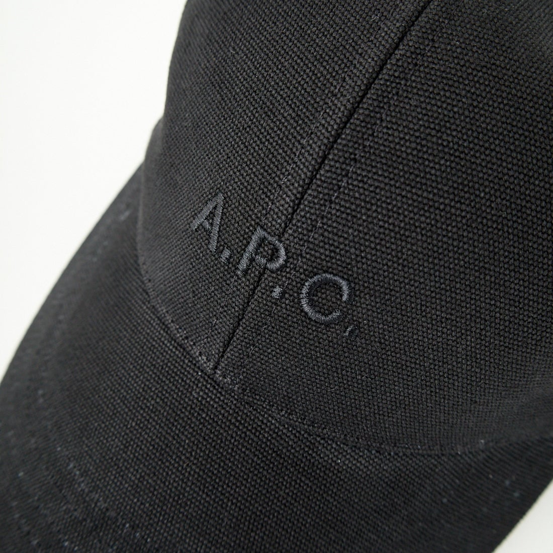 A.P.C. [アー・ペー・セー] ロゴ刺繍キャップ [CASQUETTE-CHARLIE] 99 NOIR