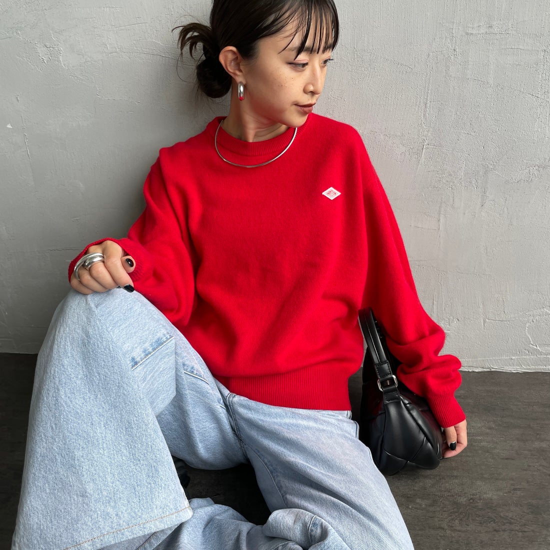 RED&&モデル身長：150cm 着用サイズ：36&&