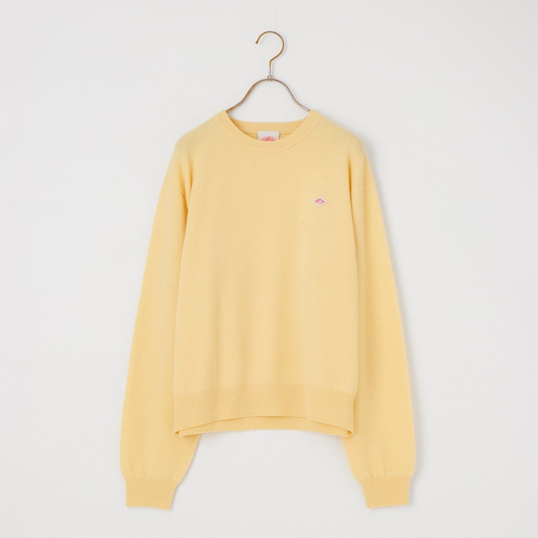 DANTON [ダントン] クルーネックプルオーバーニット [DT-D0027LMW] PALE YELLO