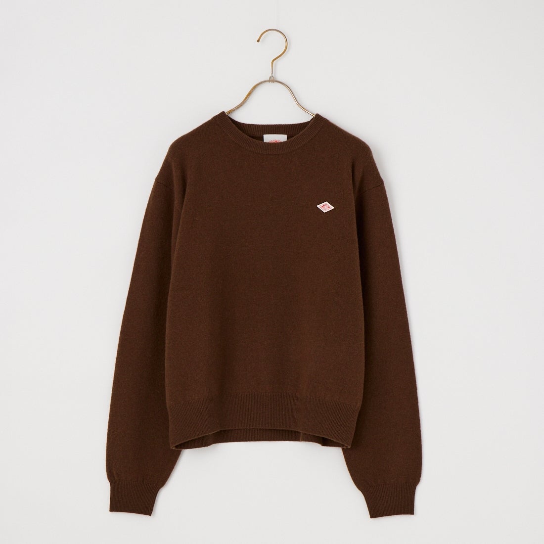 DANTON [ダントン] クルーネックプルオーバーニット [DT-D0027LMW] BEIGE BROW