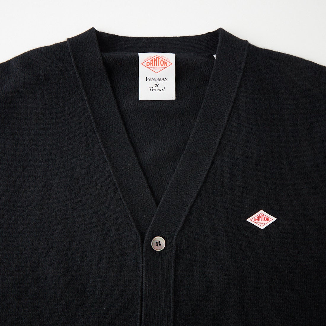 DANTON [ダントン] ラムウール Vネックカーディガン [DT-D0030LMW] BLACK