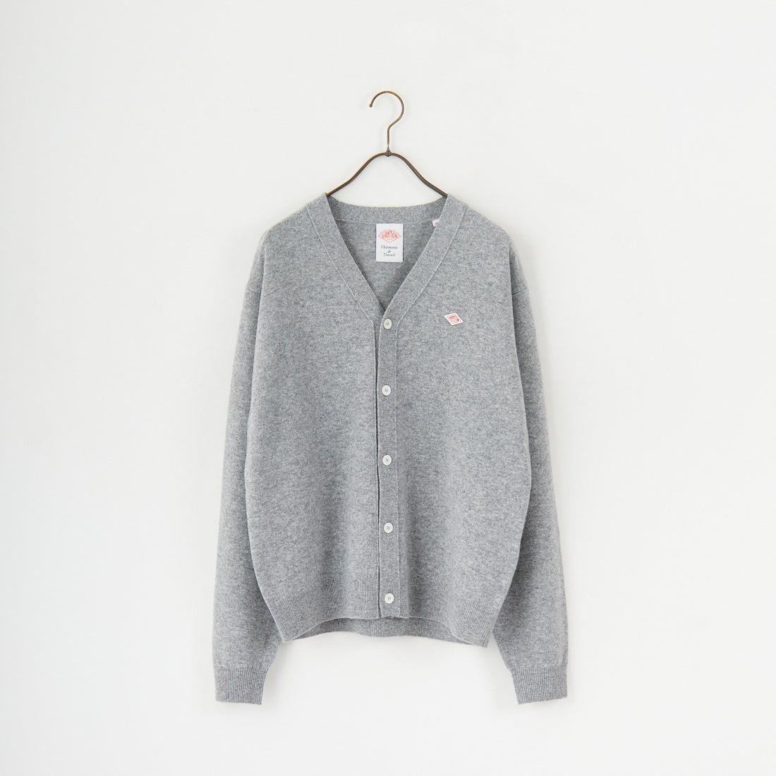 DANTON [ダントン] ラムウール Vネックカーディガン [DT-D0030LMW] LT.GREY