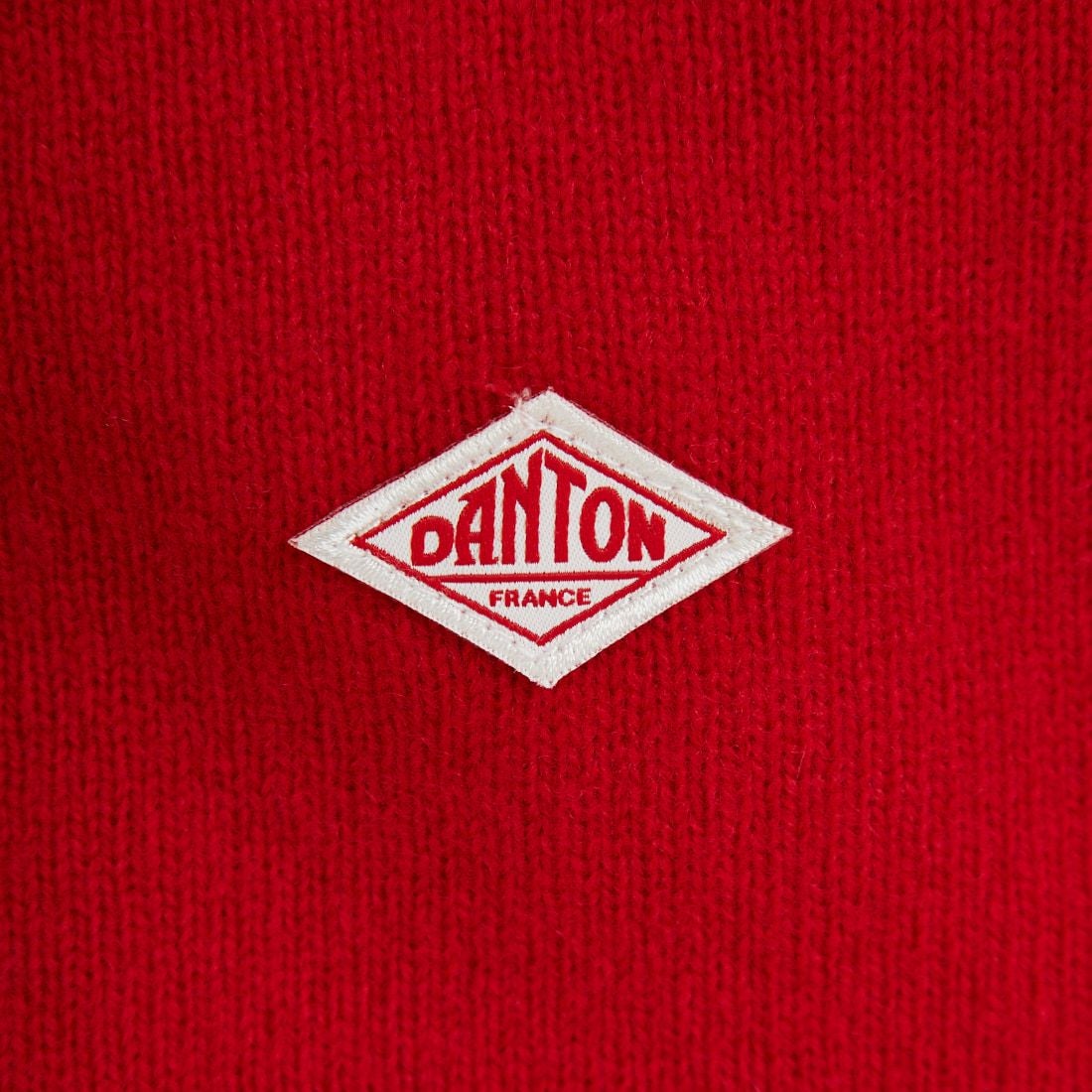 DANTON [ダントン] ラムウール Vネックカーディガン [DT-D0030LMW] RED