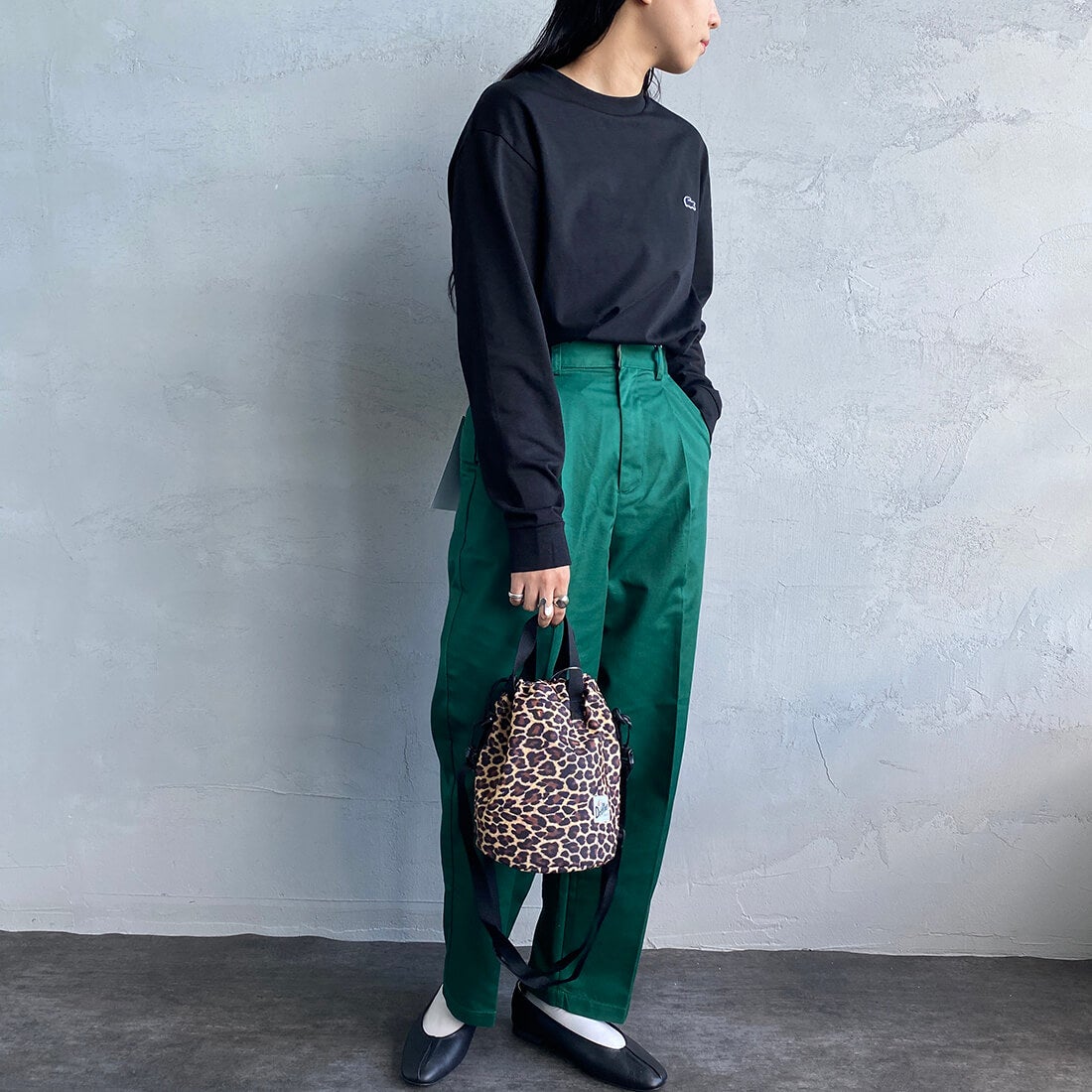 Drifter [ドリフター] ドローストリングポーチ [DFV1200] 77 LEOPARD