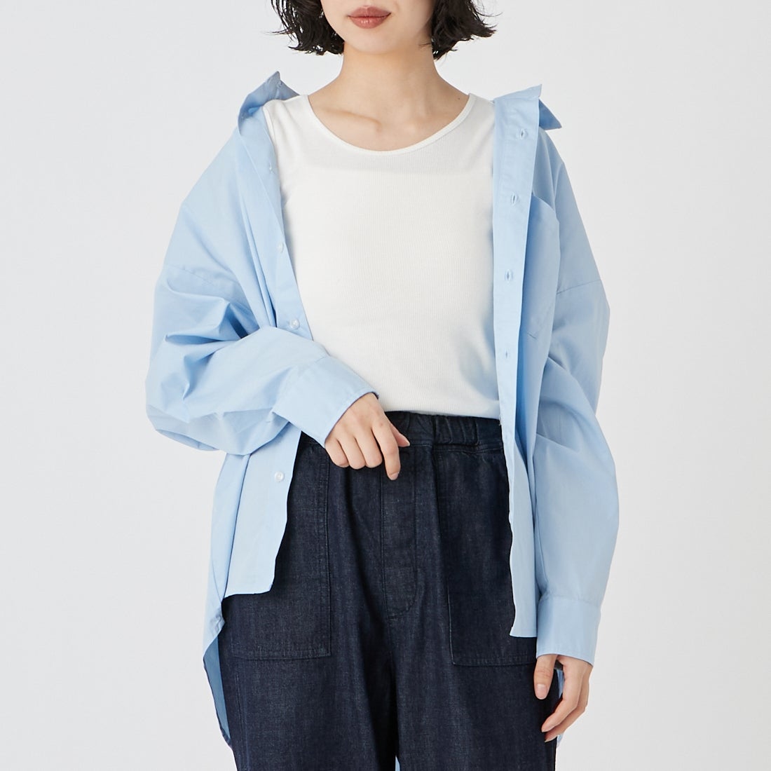 02 OFF&&モデル身長：162cm 着用サイズ：F&&