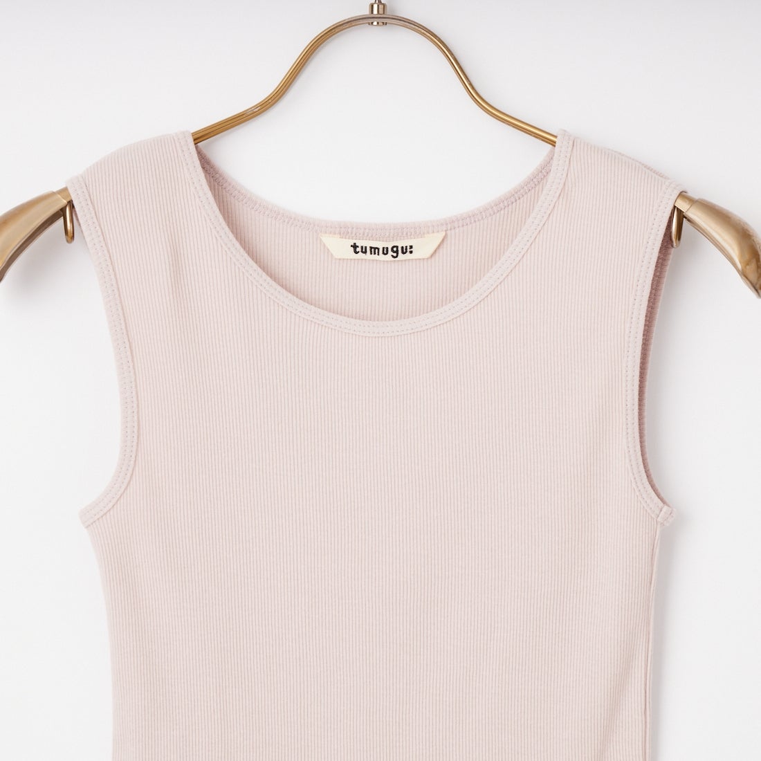 tumugu: [ツムグ] コットンノヴァテレコタンクトップ [TC20101] 41 PALE PI