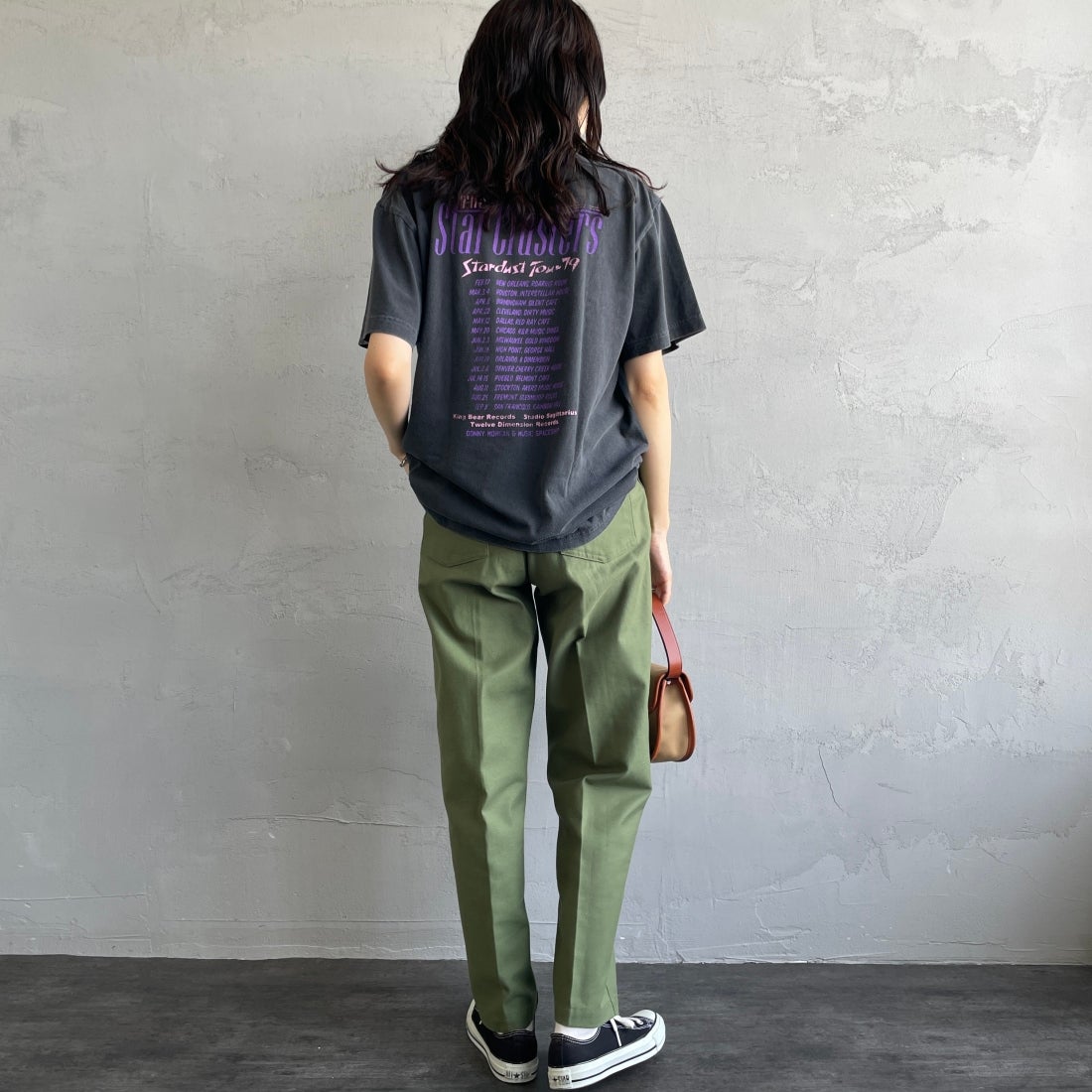 THE SHINZONE [ザ シンゾーン] ベイカーパンツ [15AMSPA18] 62 KHAKI &&モデル身長：160cm 着用サイズ：34&&