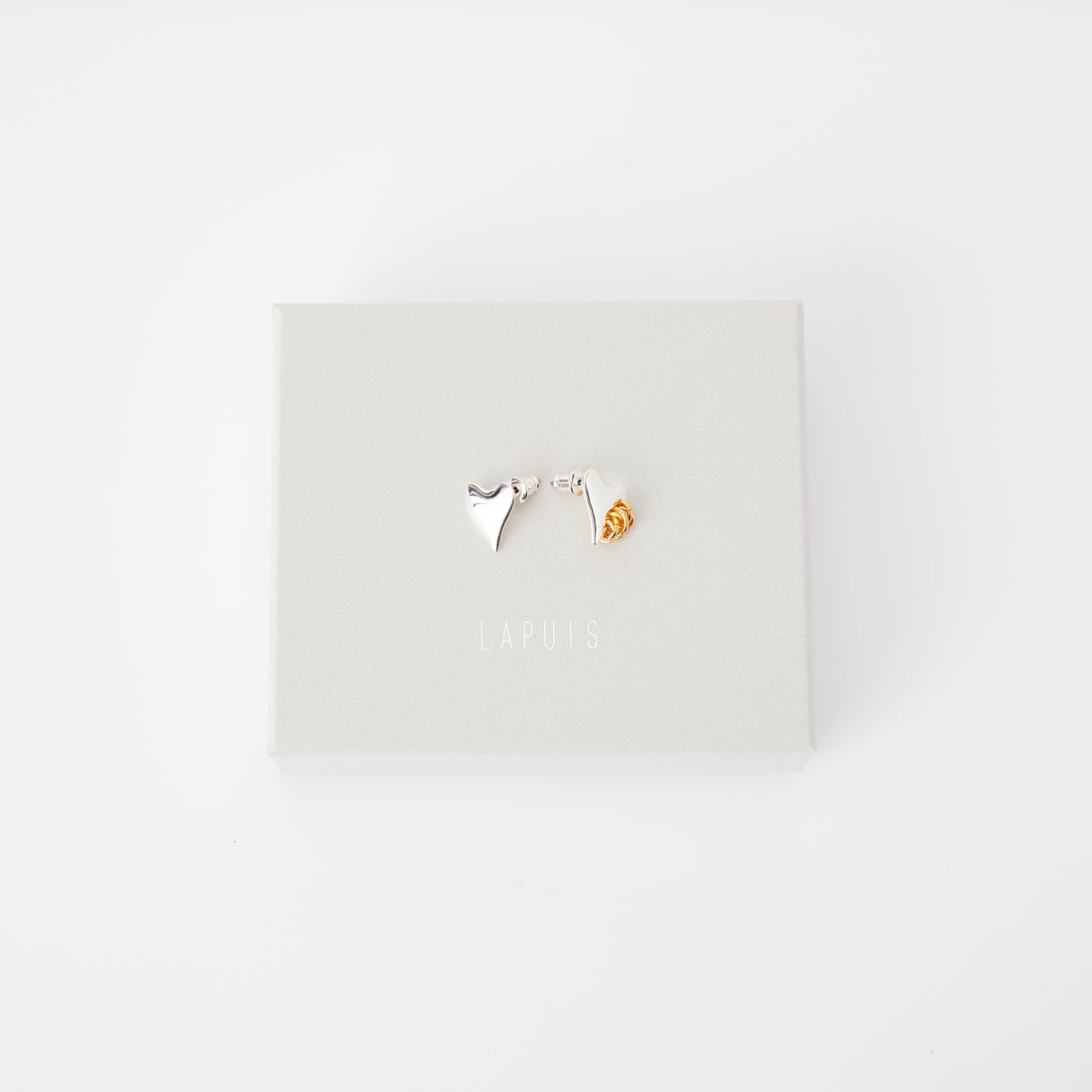 LAPUIS [ラピュイ] Coil Heartピアス [233-220101] ﾏﾙﾁ