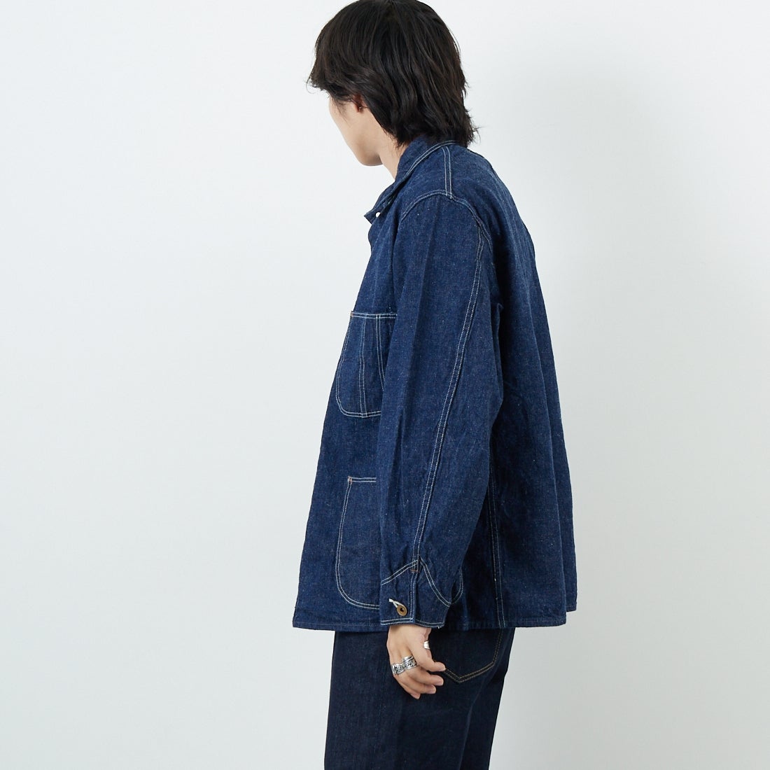 orSlow [オアスロウ] 1940S デニムカバーオール [01-6150] 81 ONEWASH &&モデル身長：179cm 着用サイズ：3&&