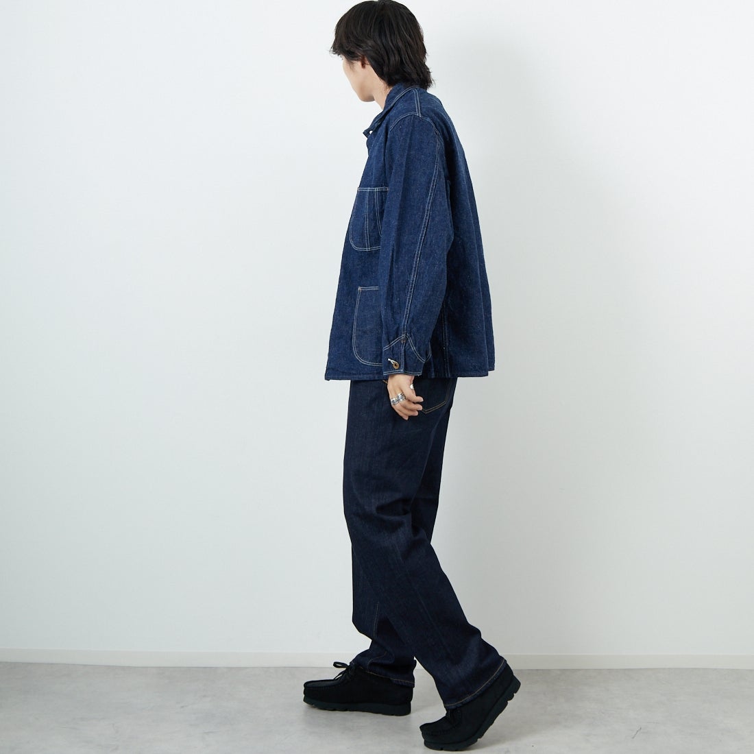 orSlow [オアスロウ] 1940S デニムカバーオール [01-6150] 81 ONEWASH &&モデル身長：179cm 着用サイズ：3&&