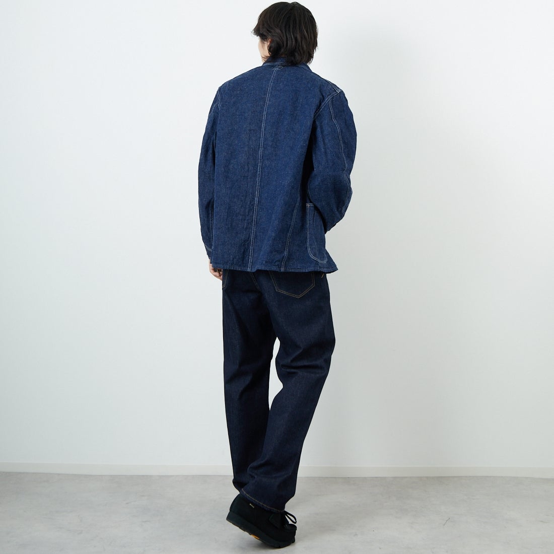orSlow [オアスロウ] 1940S デニムカバーオール [01-6150] 81 ONEWASH &&モデル身長：179cm 着用サイズ：3&&