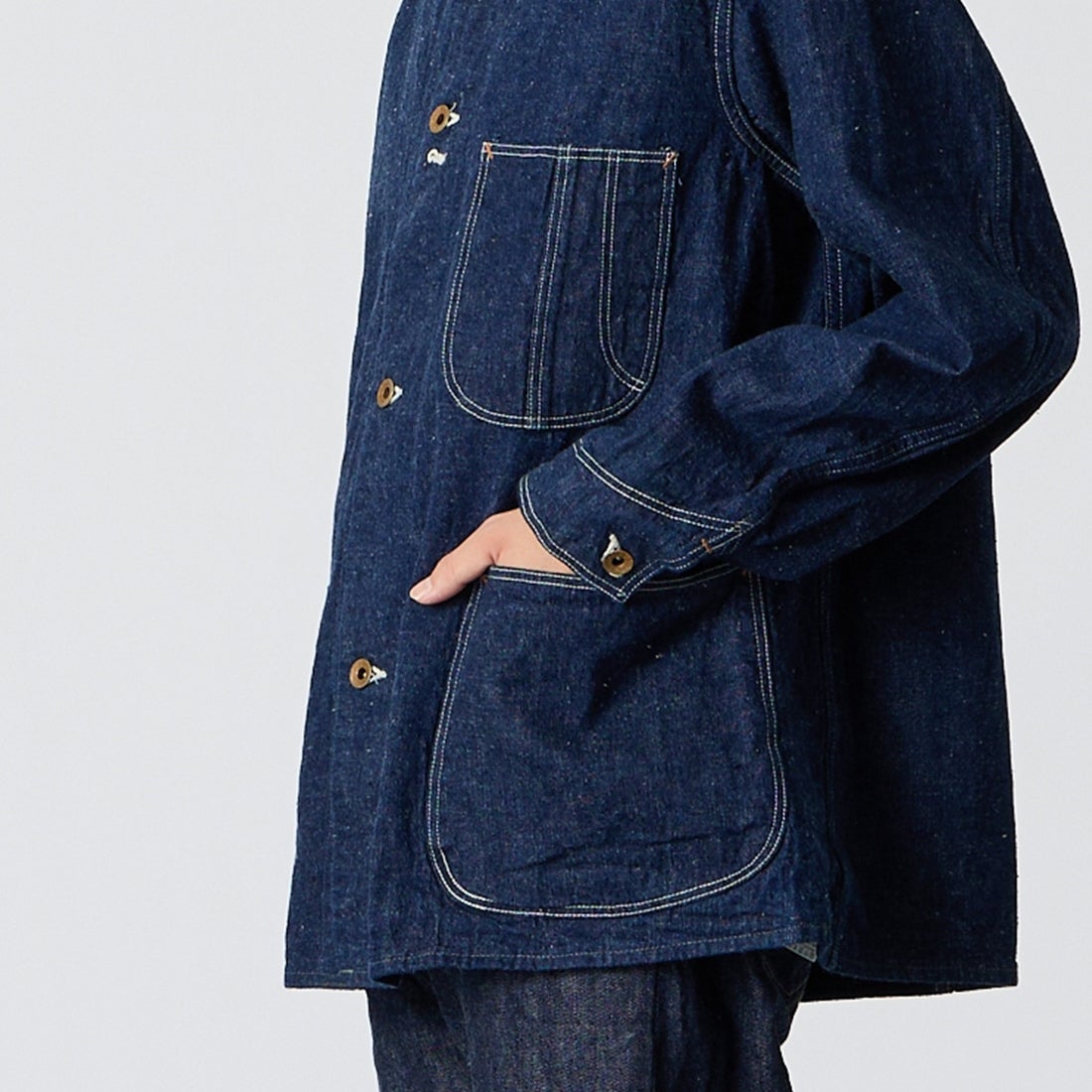 orSlow [オアスロウ] 1940S デニムカバーオール [01-6150] 81 ONEWASH &&モデル身長：175cm 着用サイズ：2&&