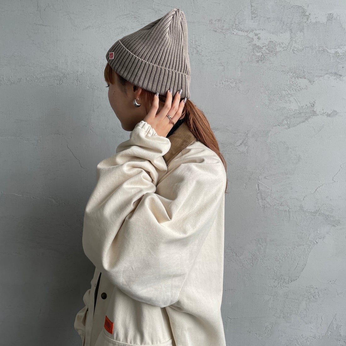 DANTON [ダントン] リブニットキャップ [DT-H0234BLG] MOCHA