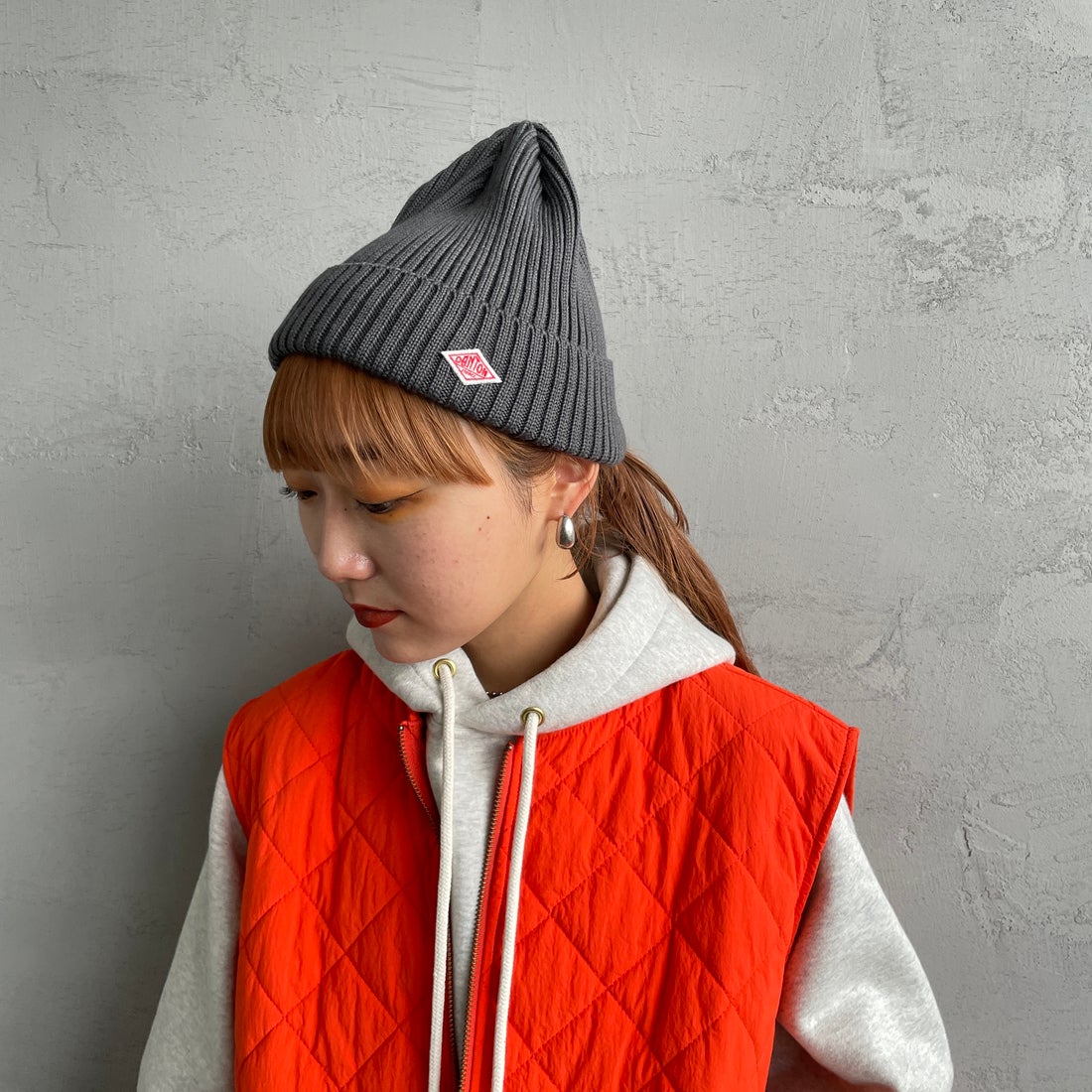 DANTON [ダントン] リブニットキャップ [DT-H0234BLG] CHARCOAL