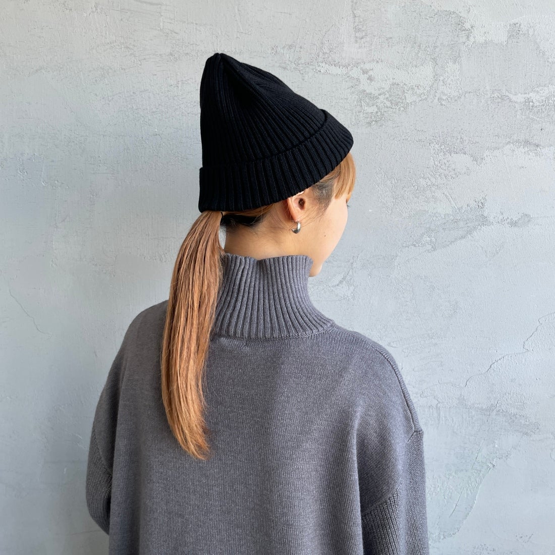 DANTON [ダントン] リブニットキャップ [DT-H0234BLG] BLACK