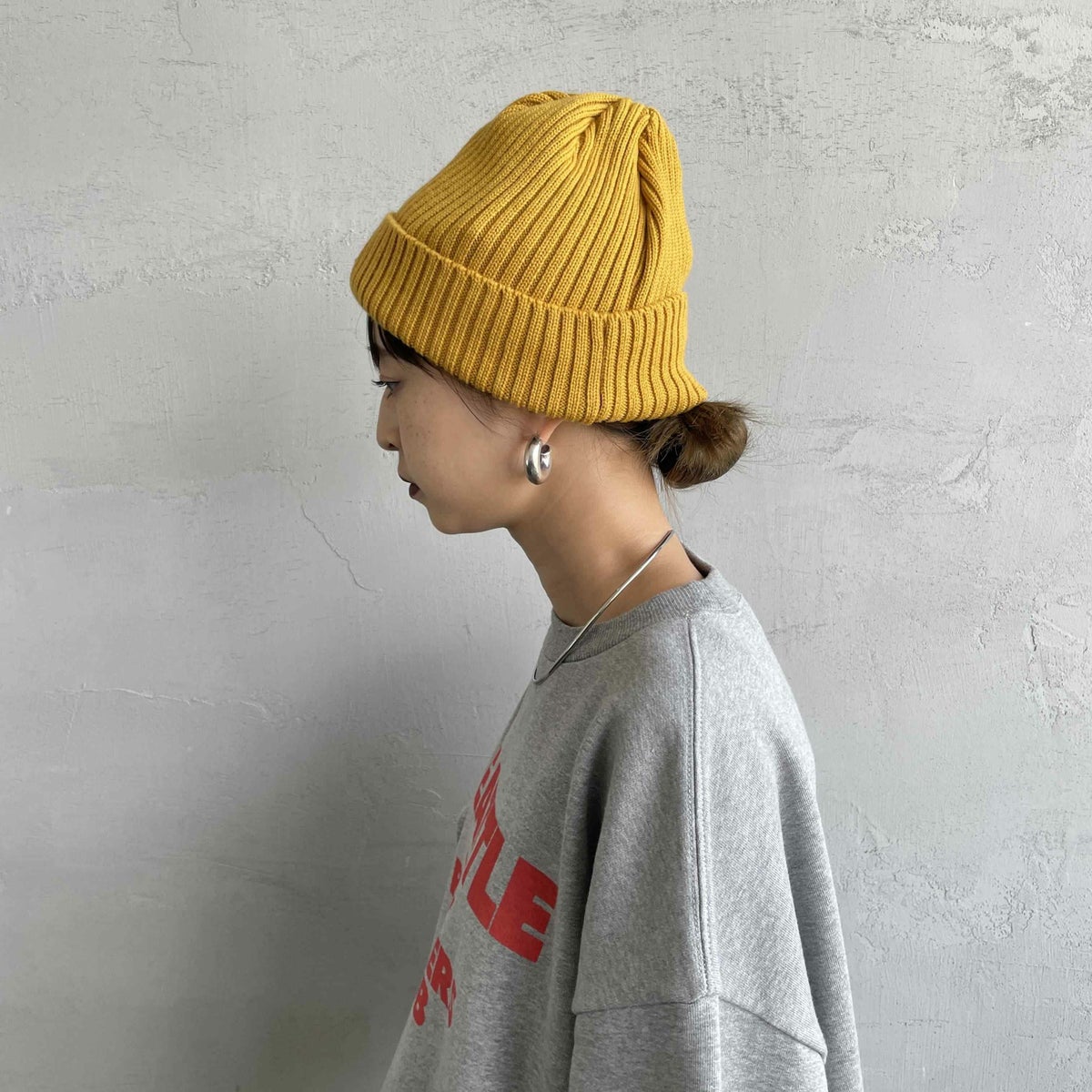 DANTON [ダントン] リブニットキャップ [DT-H0234BLG] GOLD