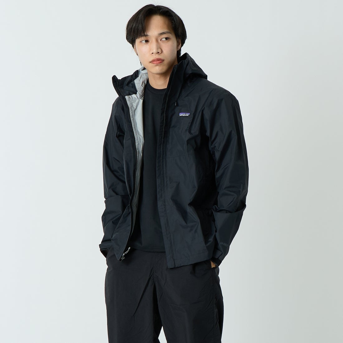 patagonia [パタゴニア] メンズ トレントシェル3L ジャケット [85241] BLK K&&モデル身長：179cm 着用サイズ：M&&