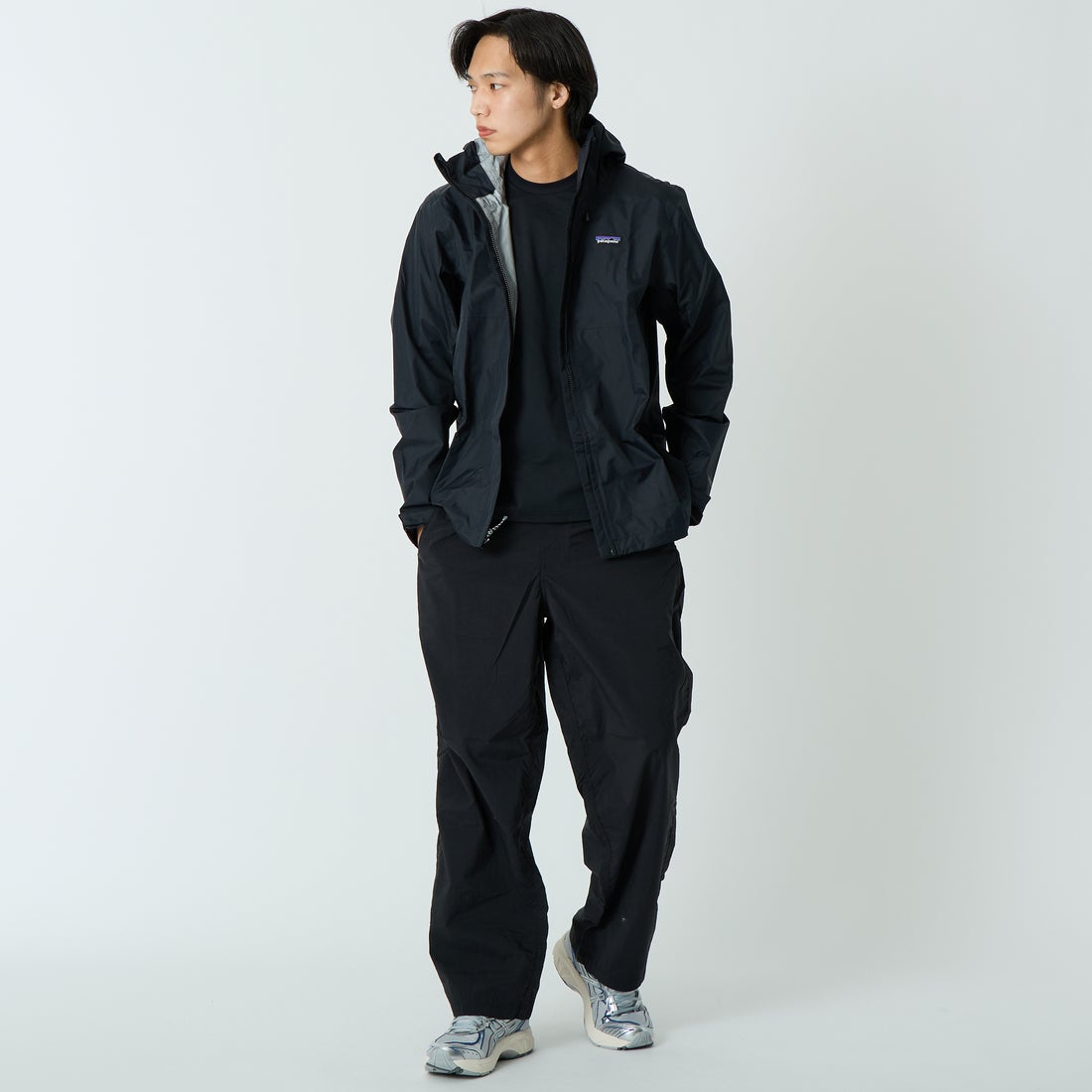 patagonia [パタゴニア] メンズ トレントシェル3L ジャケット [85241] BLK K&&モデル身長：179cm 着用サイズ：M&&