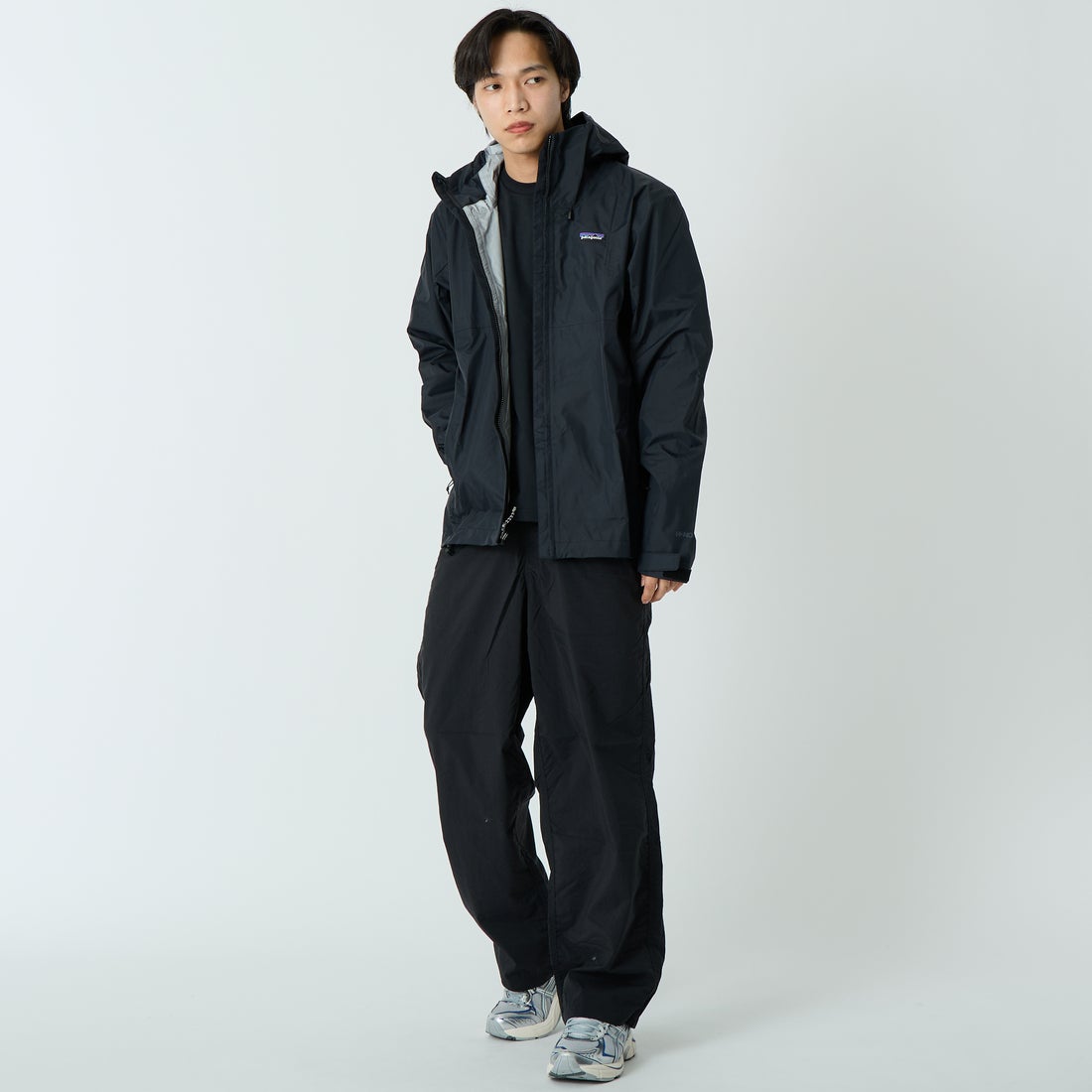 patagonia [パタゴニア] メンズ トレントシェル3L ジャケット [85241] BLK K&&モデル身長：179cm 着用サイズ：M&&
