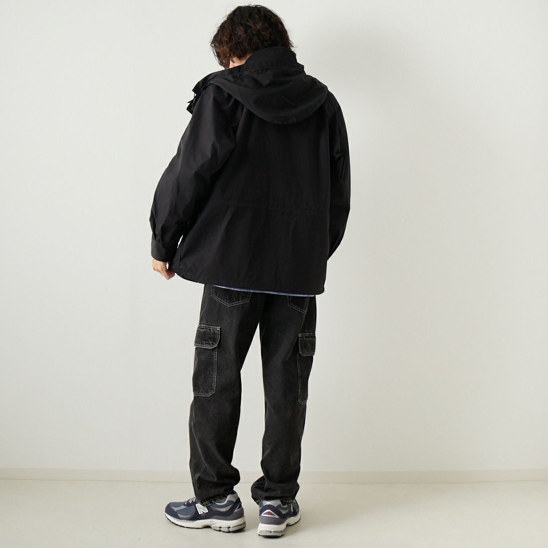 THE NORTH FACE PURPLE LABEL [ザ ノースフェイス パープルレーベル] 65/35 マウンテンパーカー [NP2352N] K BLACK &&モデル身長：182cm 着用サイズ：L&&
