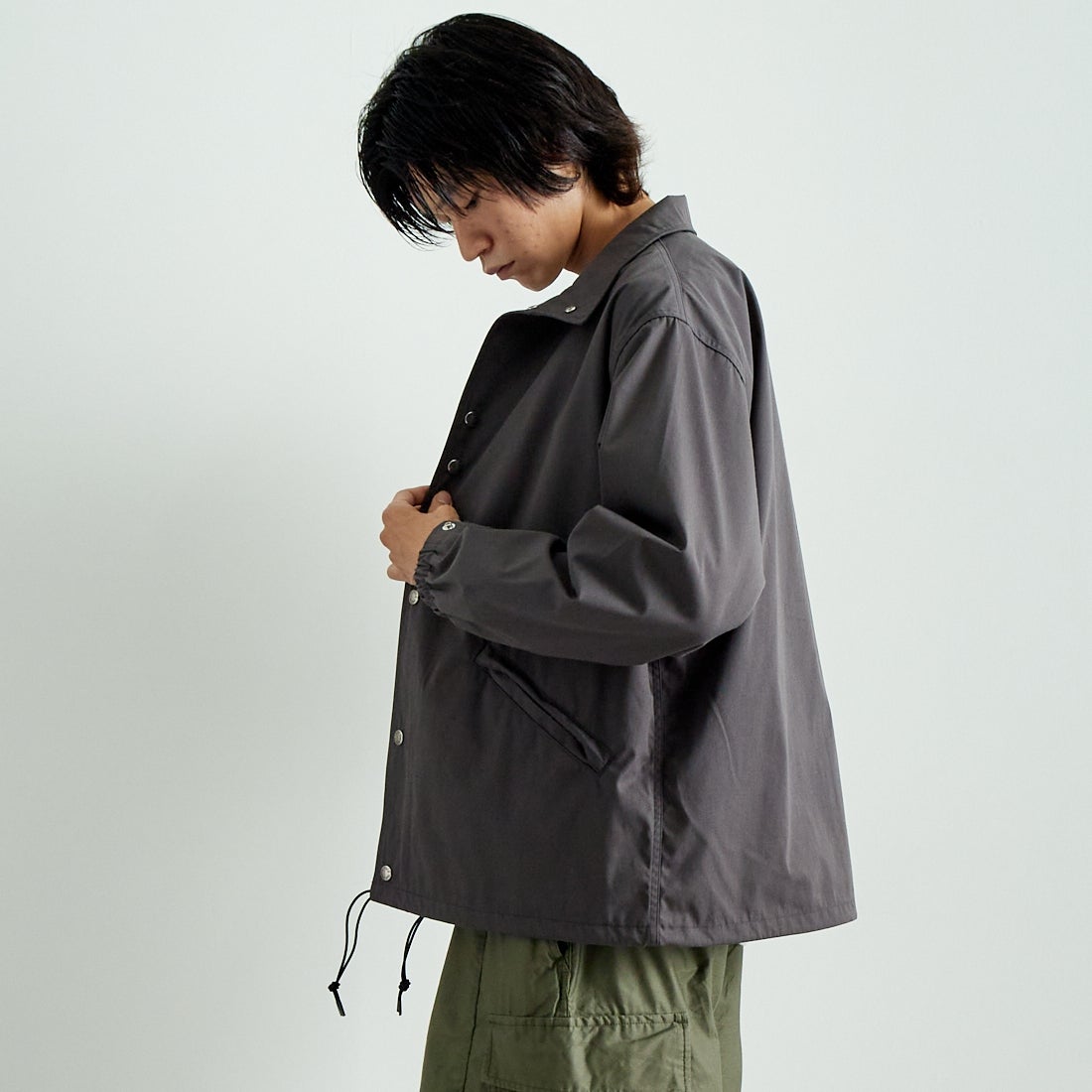 THE NORTH FACE PURPLE LABEL [ザ ノースフェイス パープルレーベル] 65/35 フィールドジャケット [NP2353N] AH ASPHALT &&モデル身長：182cm 着用サイズ：M&&