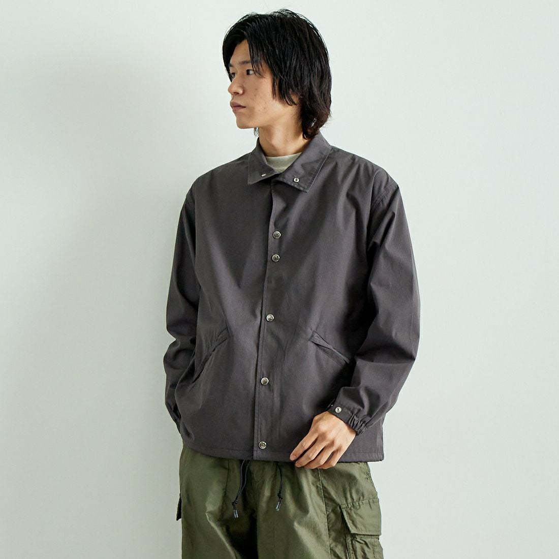 THE NORTH FACE PURPLE LABEL [ザ ノースフェイス パープルレーベル] 65/35 フィールドジャケット [NP2353N] AH ASPHALT &&モデル身長：182cm 着用サイズ：M&&