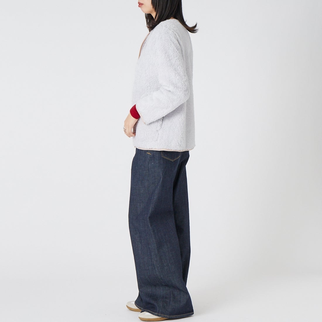 patagonia [パタゴニア] キッズ ロス ガトス カーディガン [65440] CRGY &&モデル身長：162cm 着用サイズ：KID-XL&&