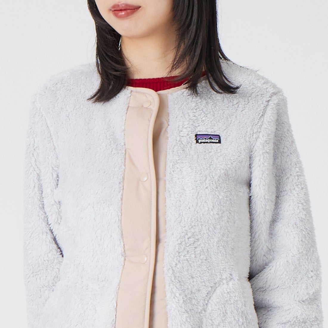 patagonia [パタゴニア] キッズ ロス ガトス カーディガン [65440] CRGY &&モデル身長：162cm 着用サイズ：KID-XL&&