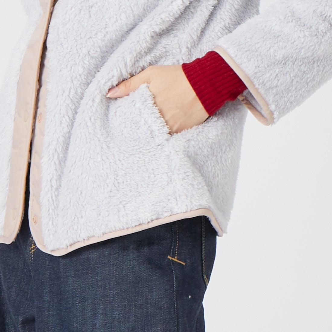 patagonia [パタゴニア] キッズ ロス ガトス カーディガン [65440] CRGY &&モデル身長：162cm 着用サイズ：KID-XL&&