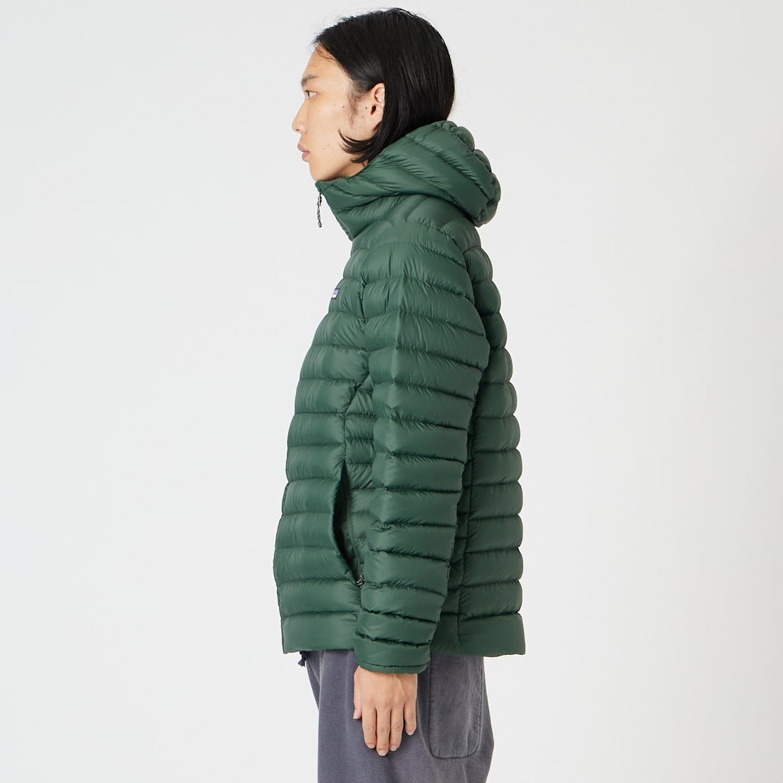 patagonia [パタゴニア] メンズ ダウン セーター フーディ [84702] TLGR &&モデル身長：175cm 着用サイズ：M&&