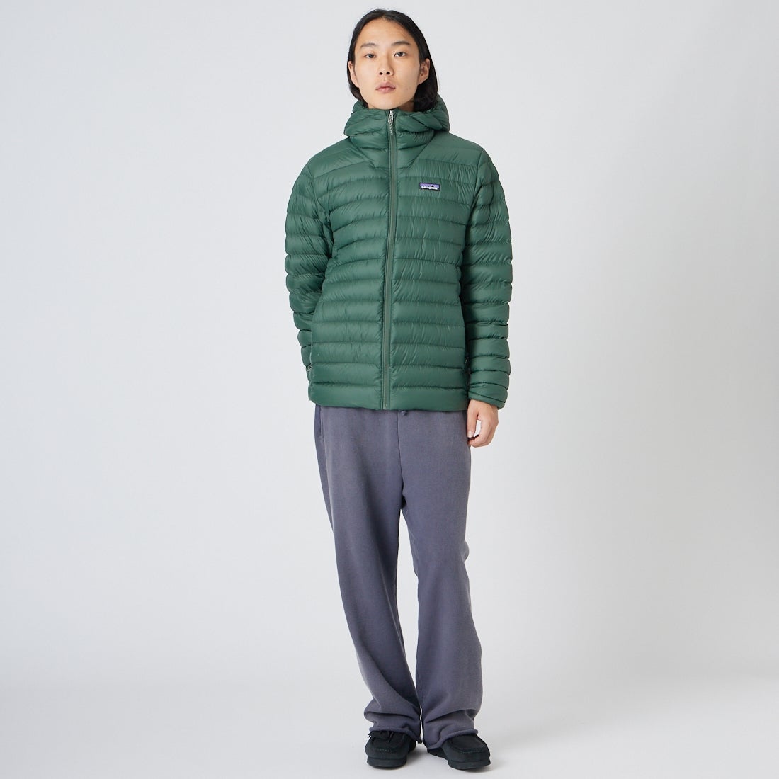 patagonia [パタゴニア] メンズ ダウン セーター フーディ [84702] TLGR &&モデル身長：175cm 着用サイズ：M&&