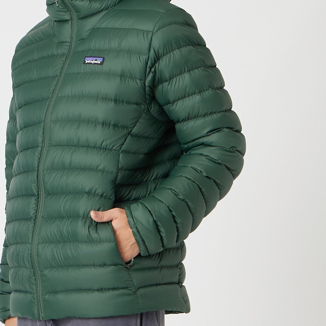 patagonia [パタゴニア] メンズ ダウン セーター フーディ [84702] TLGR &&モデル身長：175cm 着用サイズ：M&&