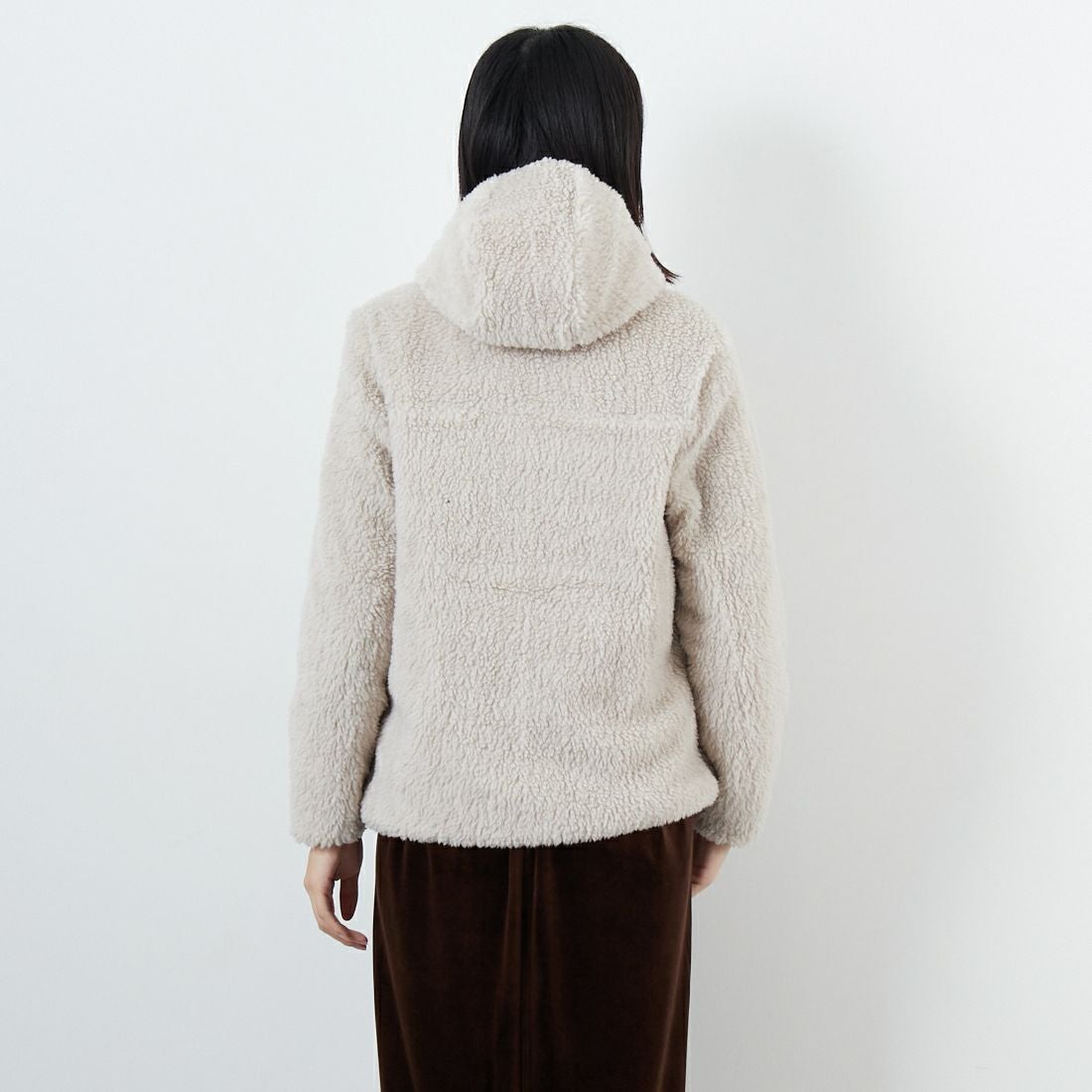 patagonia [パタゴニア] リバーシブル レディ フレディ フーディ [68095] ORTN &&モデル身長：162cm 着用サイズ：KID-XL&&