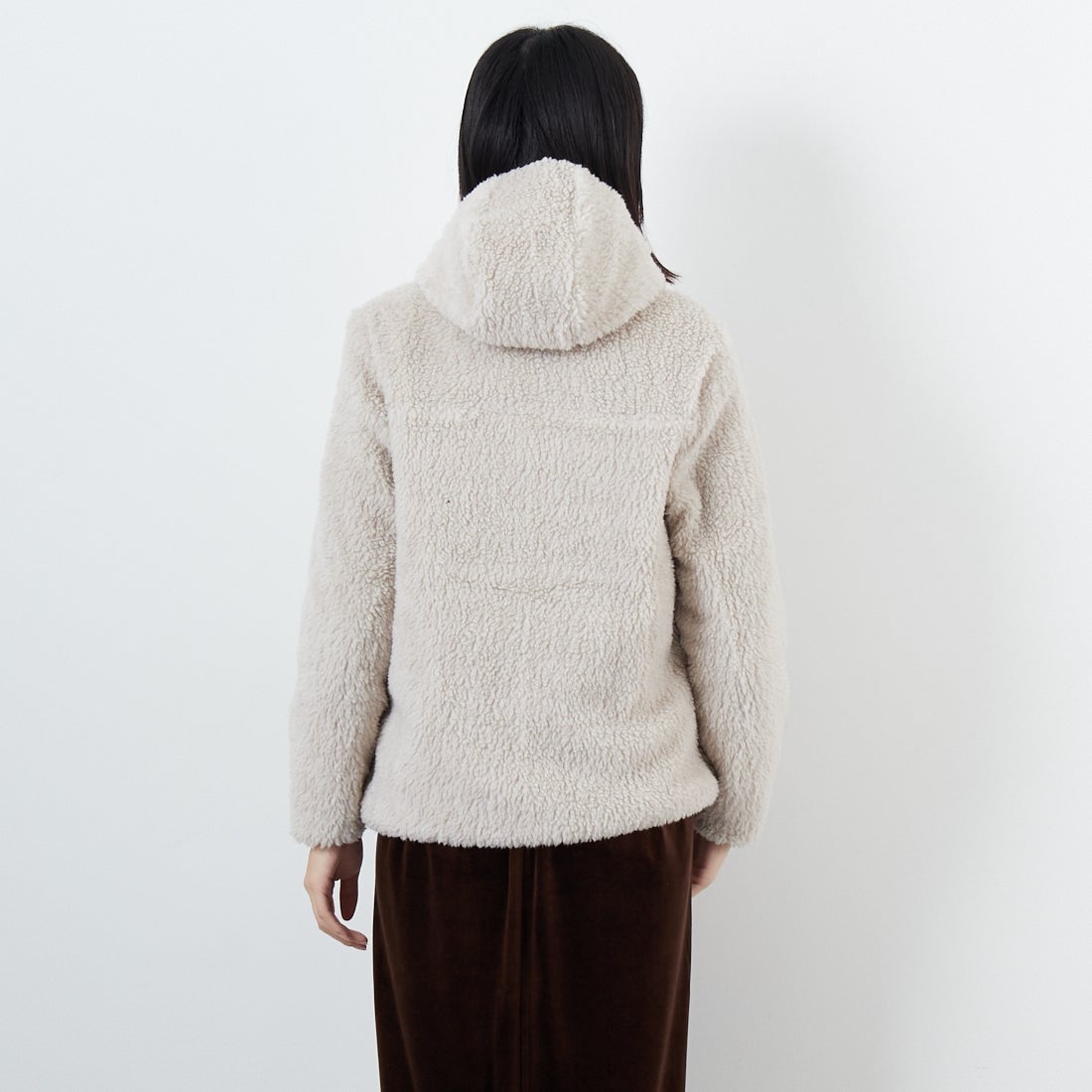 patagonia [パタゴニア] リバーシブル レディ フレディ フーディ [68095] ORTN &&モデル身長：162cm 着用サイズ：KID-XL&&