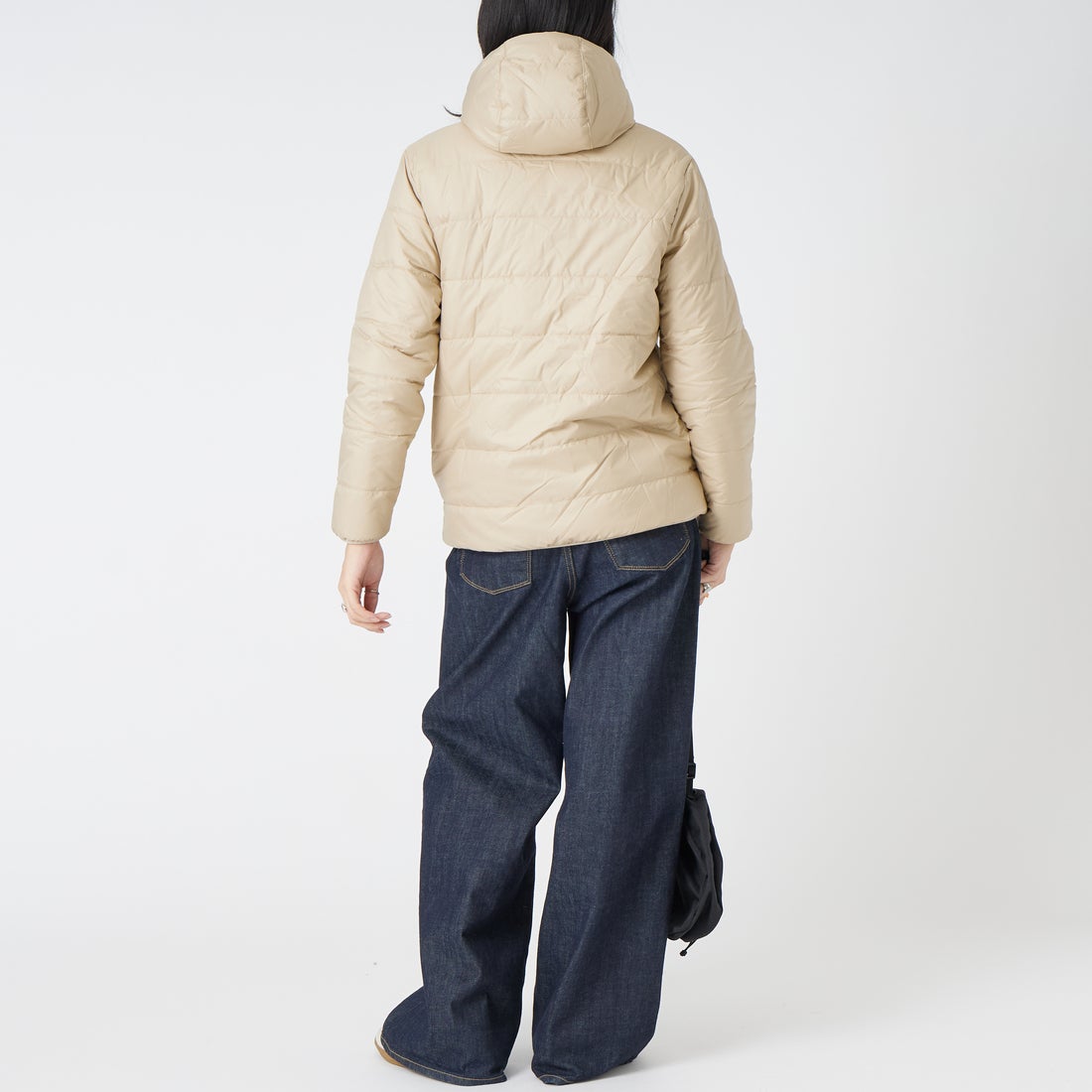 patagonia [パタゴニア] キッズ リバーシブル レディ フレディ フーディ [68095] ORTN &&モデル身長：162cm 着用サイズ：KID-XL&&
