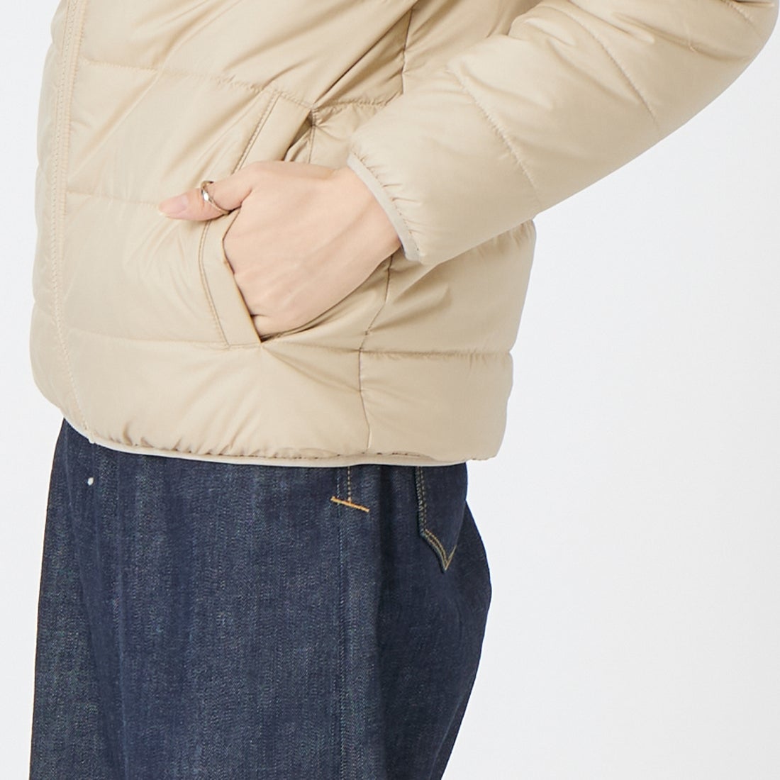 patagonia [パタゴニア] キッズ リバーシブル レディ フレディ フーディ [68095] ORTN &&モデル身長：162cm 着用サイズ：KID-XL&&