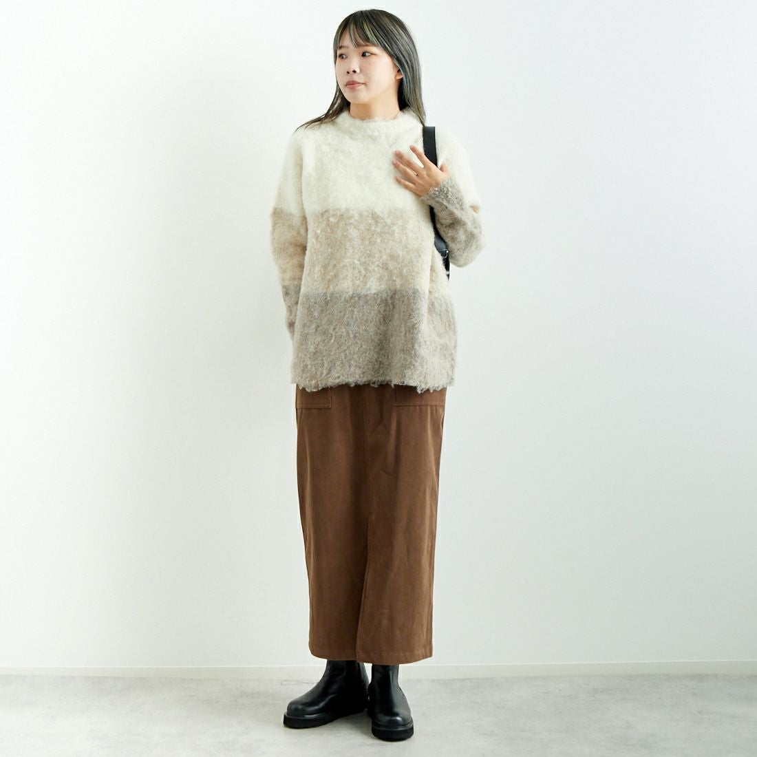 Jeans Factory Clothes [ジーンズファクトリークローズ] コーデュロイベイカースカート [IWJF-02] 38 ﾓｶ &&モデル身長：167cm 着用サイズ：40&&