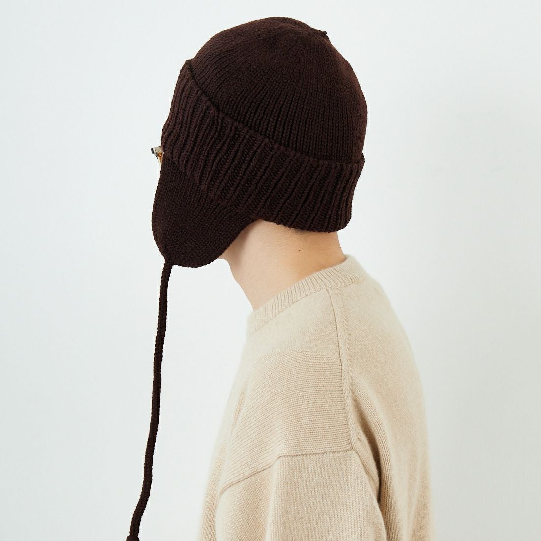 RACAL [ラカル] 耳当て付きニットキャップ [RL-21-1179] BROWN