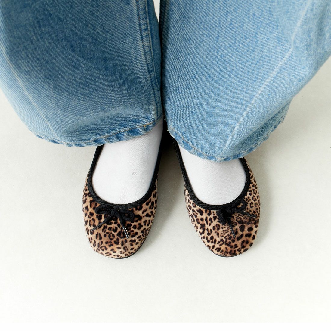 O'Kyti [オキティ] レオパードバレエシューズ [6500-AN] BEIGE LEOP