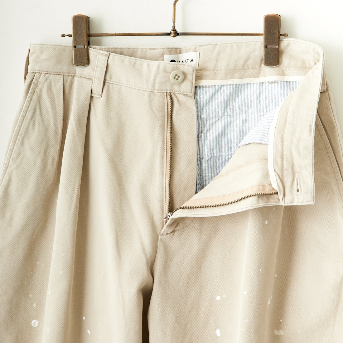 VALTA [ヴァルタ] 別注 タックワイドパンツ [VA23SS3035P-JF] 510 BEIGE