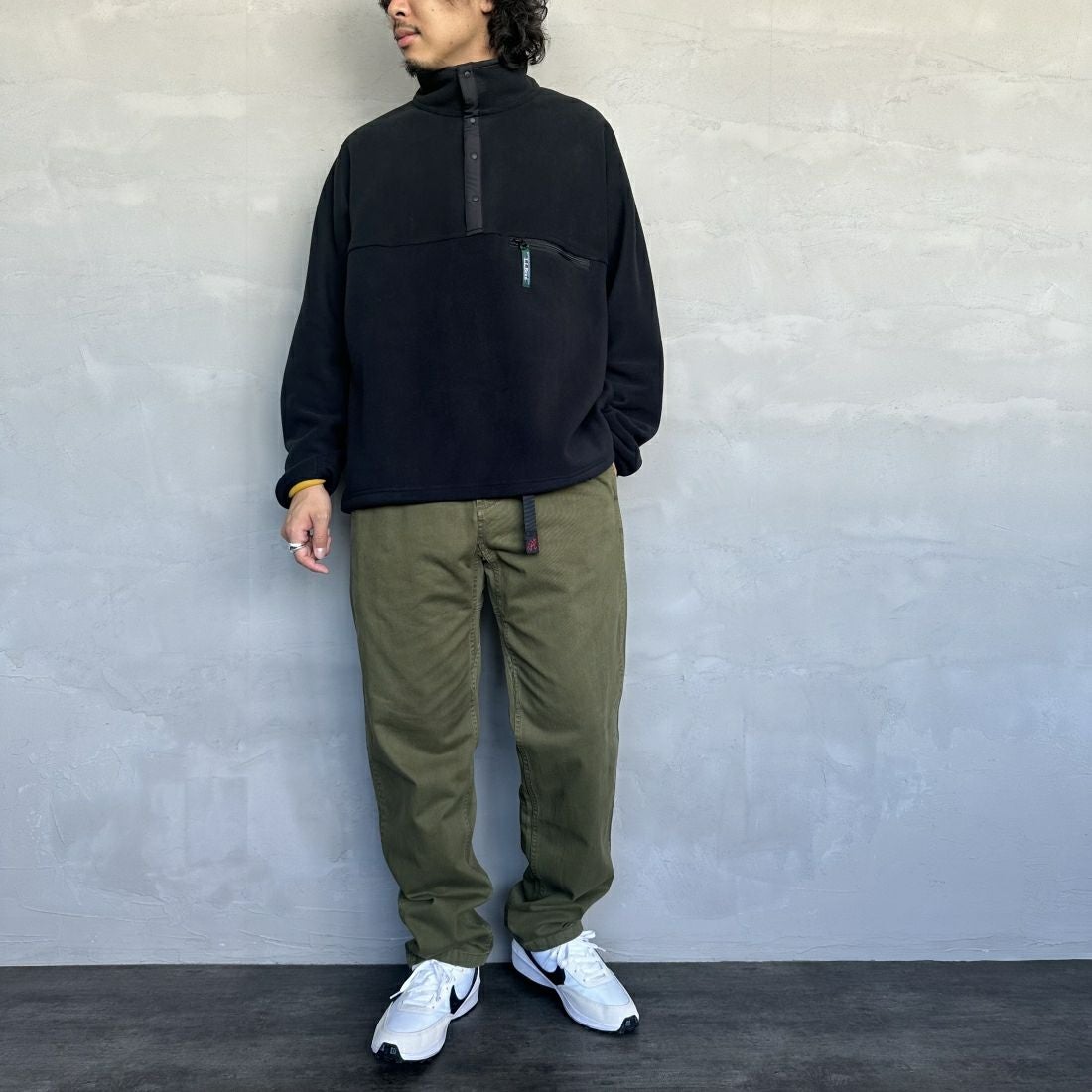 GRAMiCCi [グラミチ] グラミチパンツ [G102-OGT] OLIVE &&モデル身長：173cm 着用サイズ：M&&