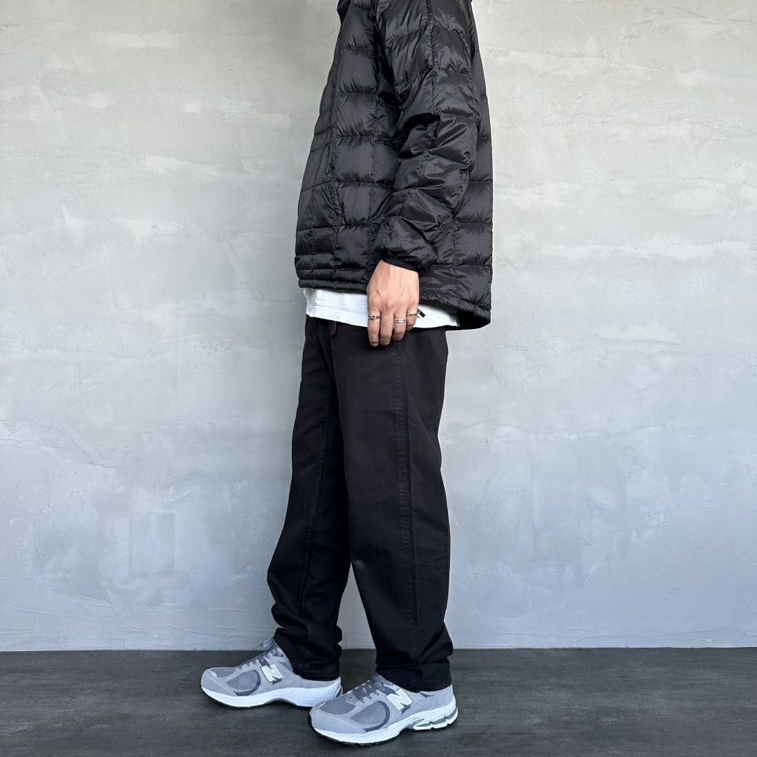 GRAMiCCi [グラミチ] グラミチパンツ [G102-OGT] BLACK &&モデル身長：173cm 着用サイズ：M&&