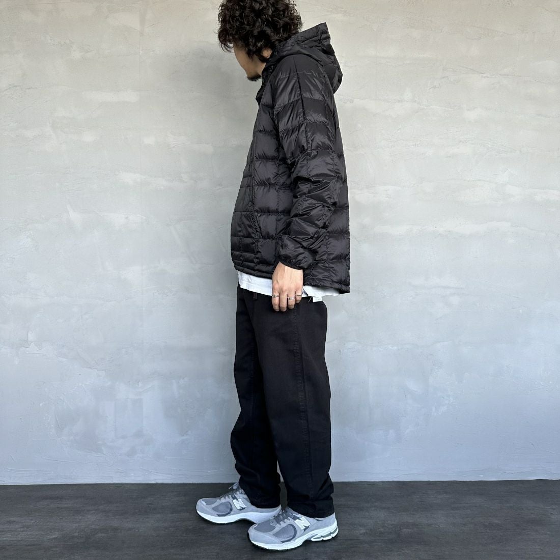 GRAMiCCi [グラミチ] グラミチパンツ [G102-OGT] BLACK &&モデル身長：173cm 着用サイズ：M&&