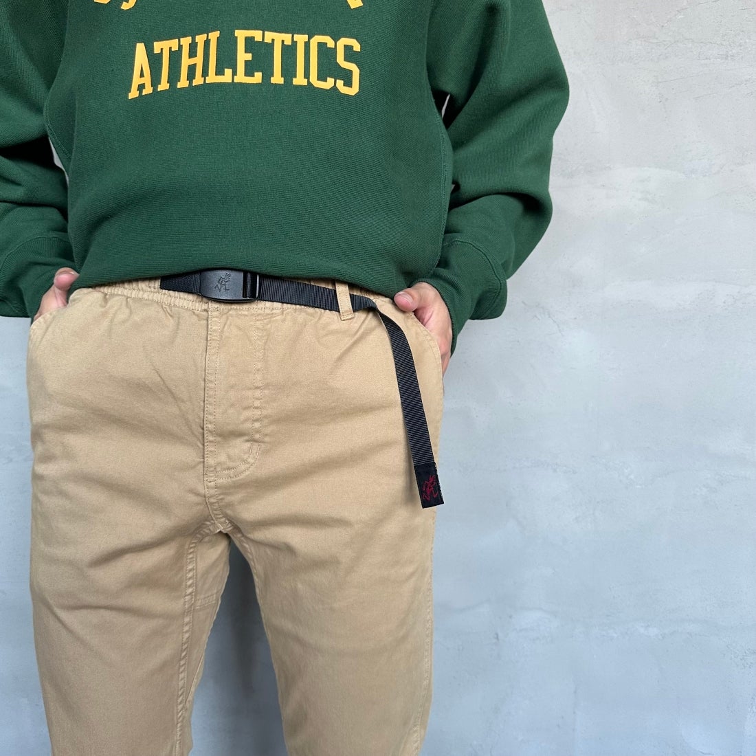 GRAMiCCi [グラミチ] NNパンツクロップド [G109-OGS] CHINO &&モデル身長：168cm 着用サイズ：S&&