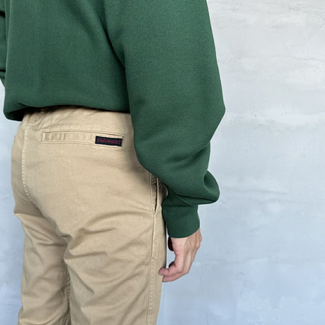 GRAMiCCi [グラミチ] NNパンツクロップド [G109-OGS] CHINO &&モデル身長：168cm 着用サイズ：S&&