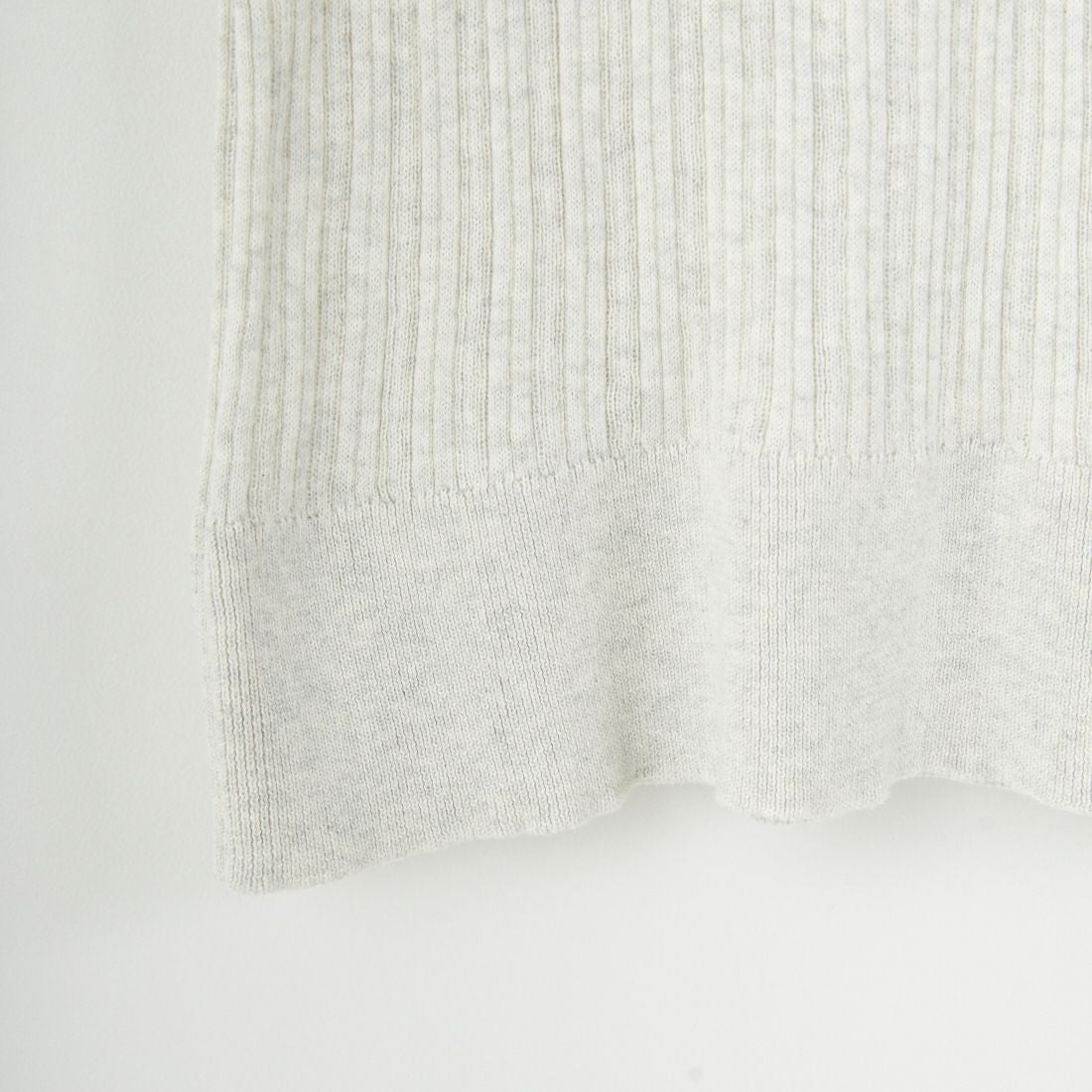 tumugu: [ツムグ] Uネック ランダムリブニット [TK9407A] 03 OATMEAL