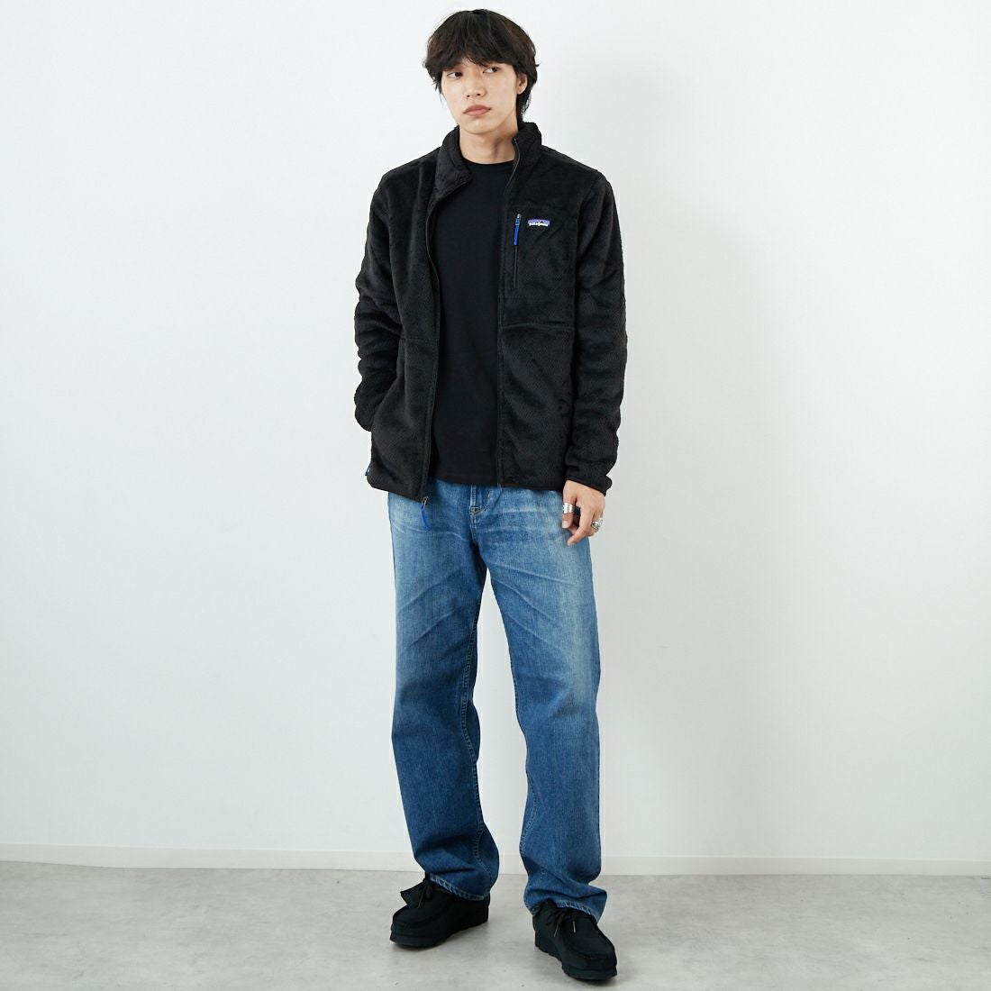 patagonia [パタゴニア] メンズ リツールジャケット [26435] BLK &&モデル身長：179cm 着用サイズ：M&&